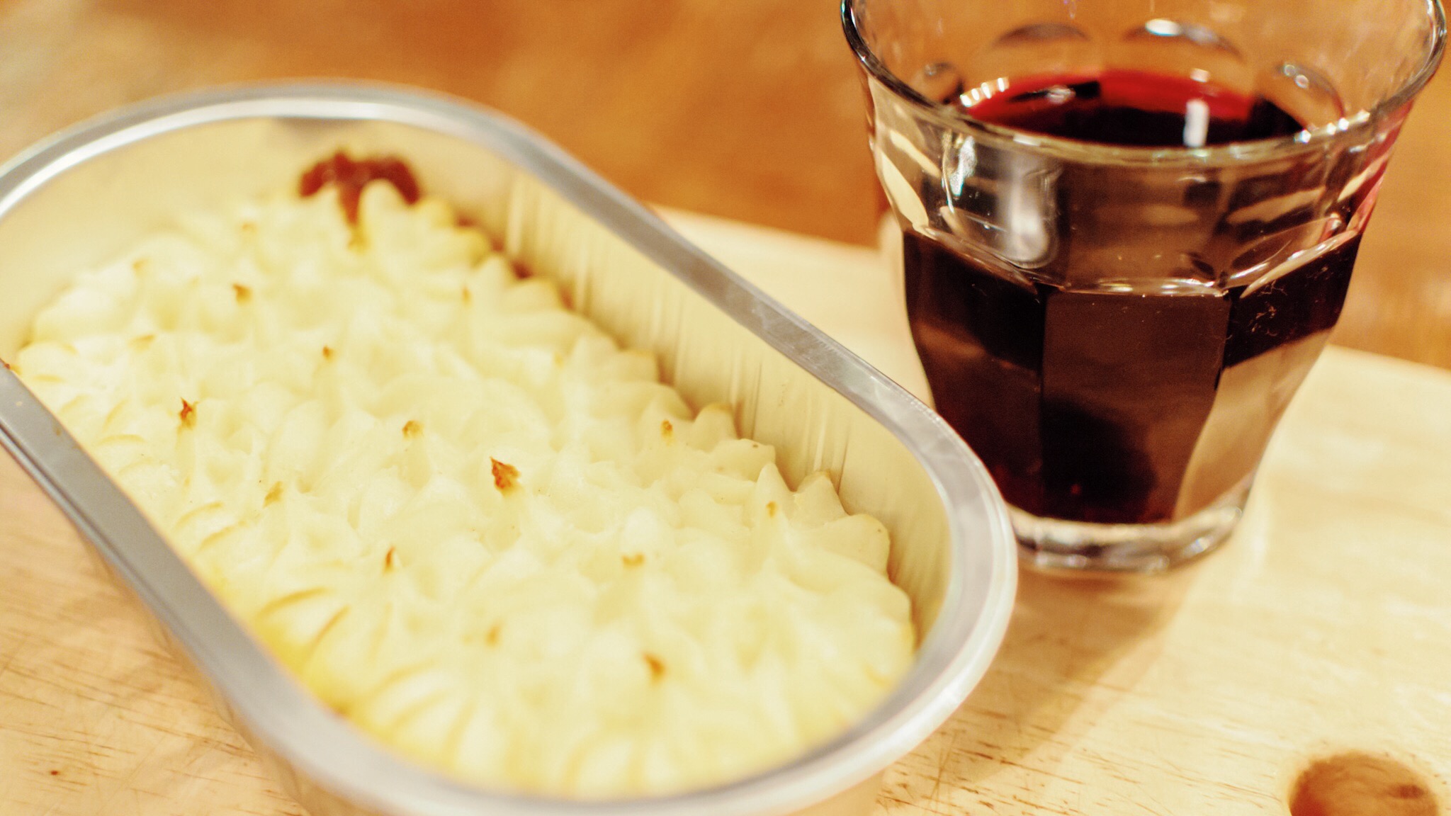 Shepherds pie with wine